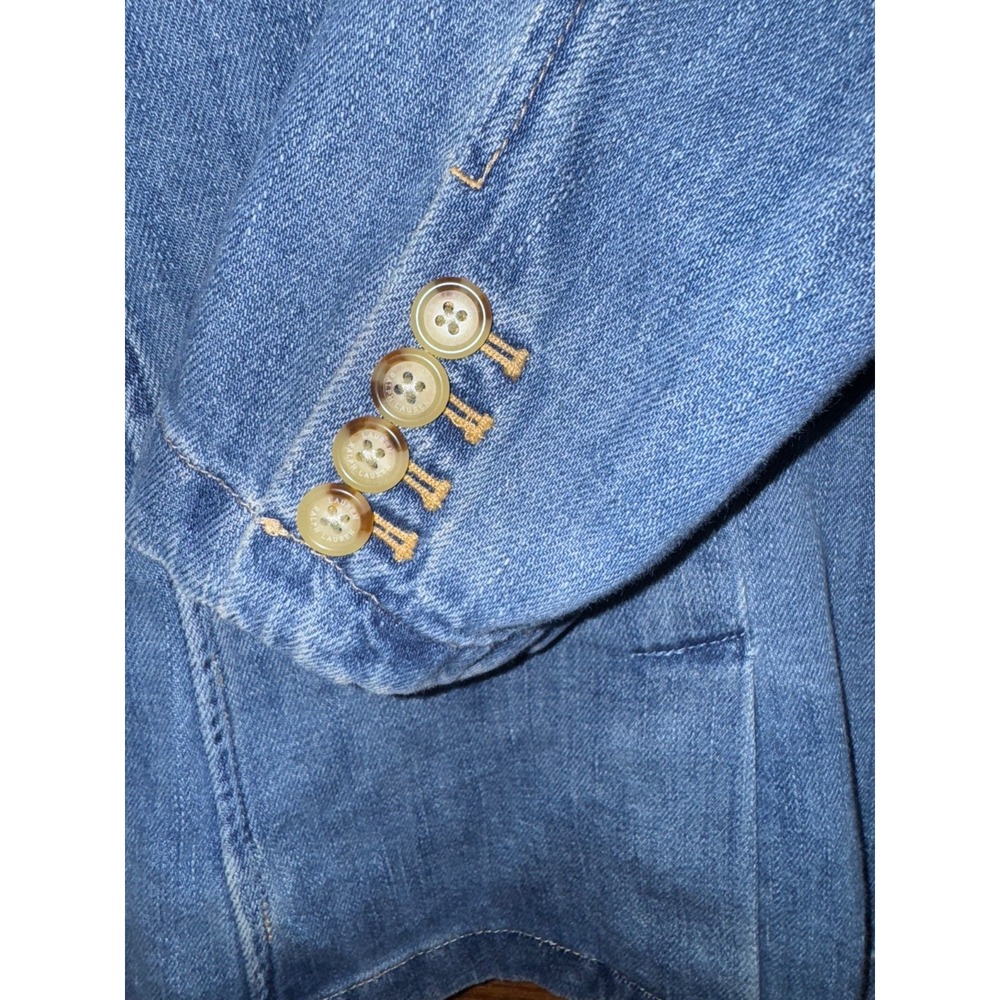 Lauren RALPH LAUREN Classic Denim Blazer & Jacket with Pockets Women Size 10 - Picture 8 of 9